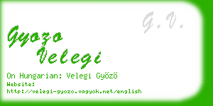 gyozo velegi business card
