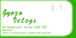 gyozo velegi business card